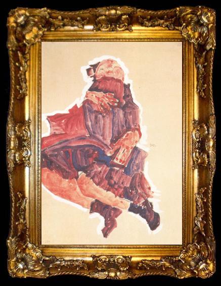 framed  Egon Schiele Sleeping Child (mk12), ta009-2